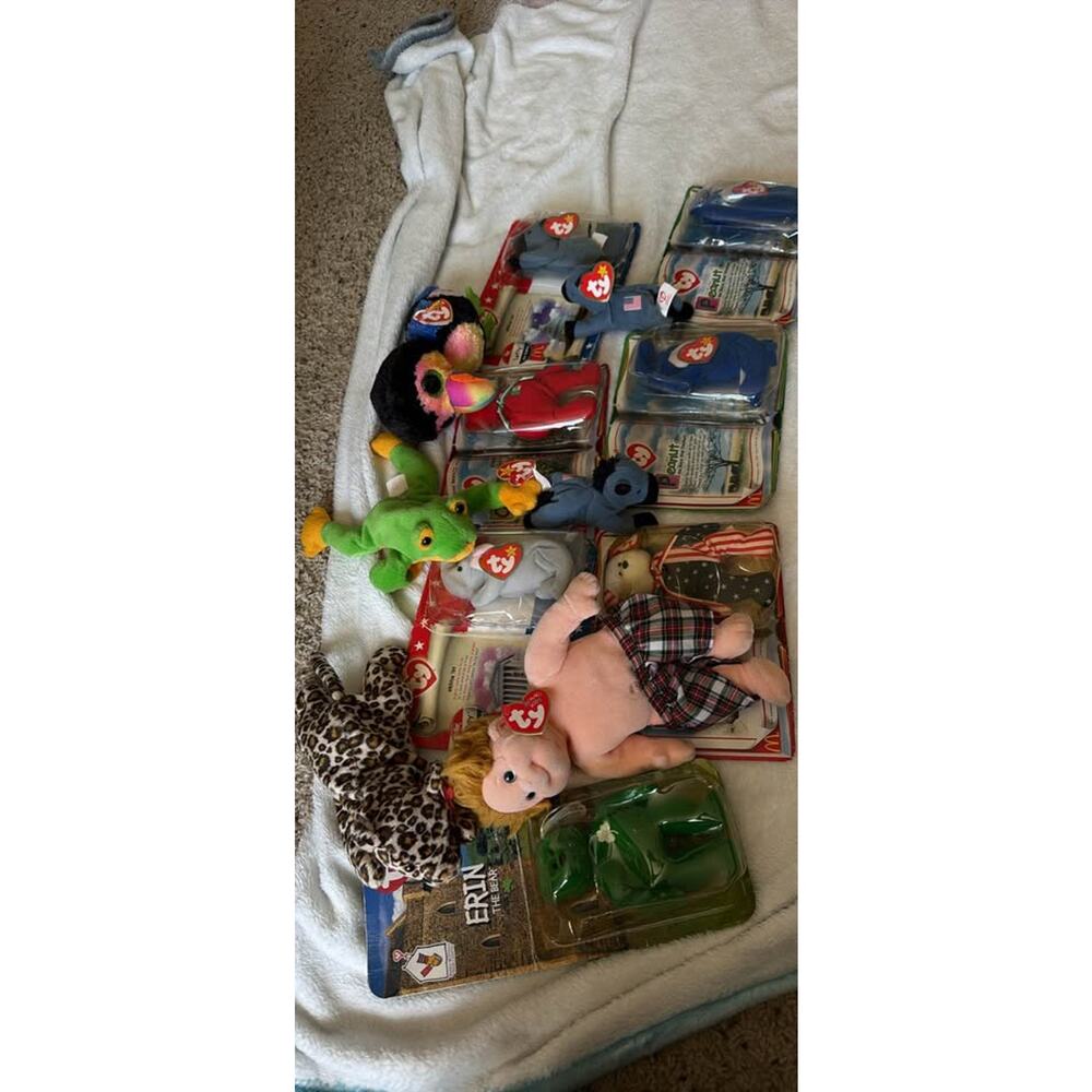 Ty Beanie Babies and Stuffed Animals Lot all have their tags